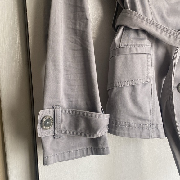 Gray bling sparkle sequin chrome WHBM jacket White House black market - Picture 7 of 12